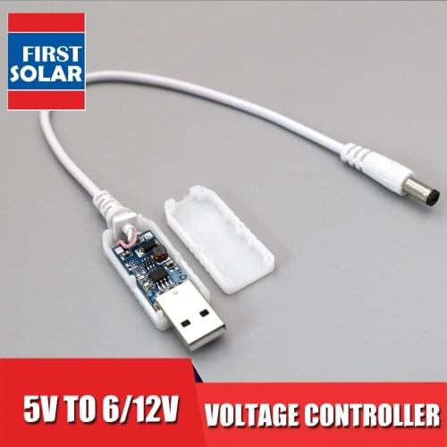 DC 5V to DC 6V 12V Power Supply Boost Line Step UP Module USB Connector Converter Adapter USB Cable Battery Charger