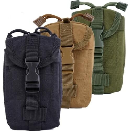 EDC Tactical Molle Pouch Multi-Function Outdoor Military Accessories Travel Hunting Phone Case Gadget Tool Holder Small Mag Bag