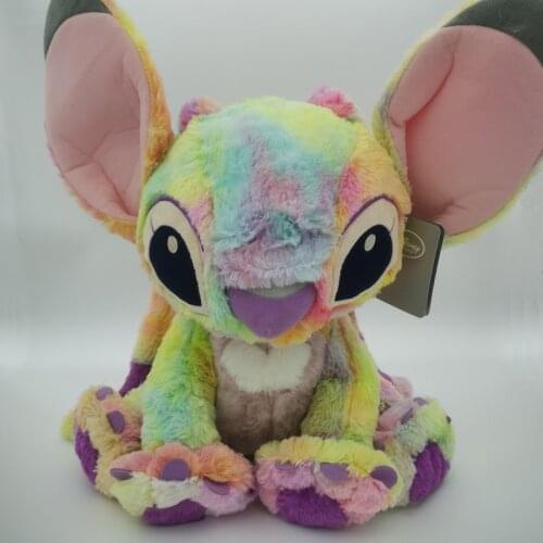 Disney Sitting 30cm Lilo & Stitch Stuffed Animal Soft Doll Multicolor Angel Plush Toys For Girl Birthday Gift