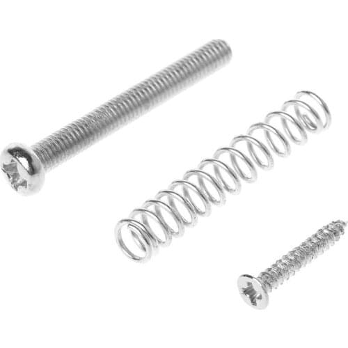 Humbucker Pickup Screws Springs Kit Ring Surround Mounting Guitar Parts Silvery