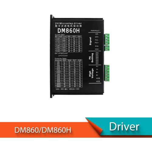 Motor drive controller DM860 DM860H drive 24~80V DC 7.2A suitable for 42 57 86 stepper motor nema 17 Nema 23 Nema 34