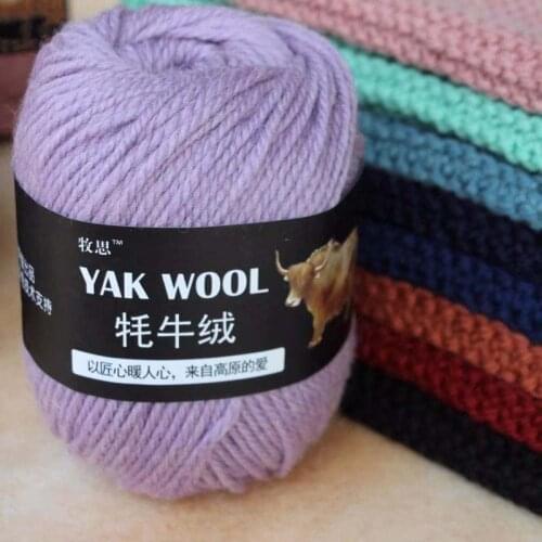 Ball 100g Yak Knitted wholesale Hand Craft Bulky Knitting Crochet DK Sweater Cashmere Yarn colourful Thick DIY Wool Chunky 1pcs