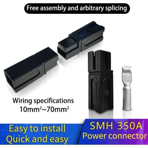 SMH single pole 350A plug 600V forklift charging connector industrial socket power connector
