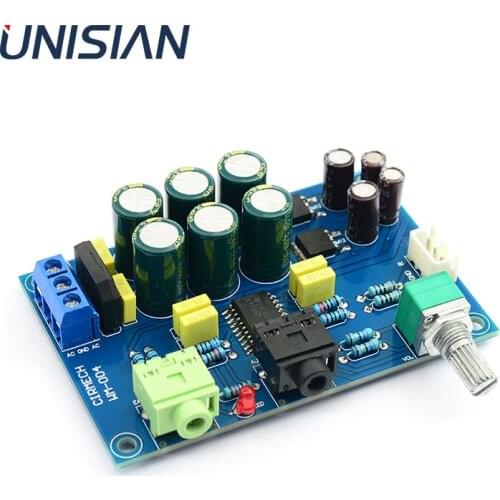 UNISIAN TPA6120A2 headphone amplifier board TPA6120 2.0 channels MINI HIFI high fidelity Audio earphone Amplifiers