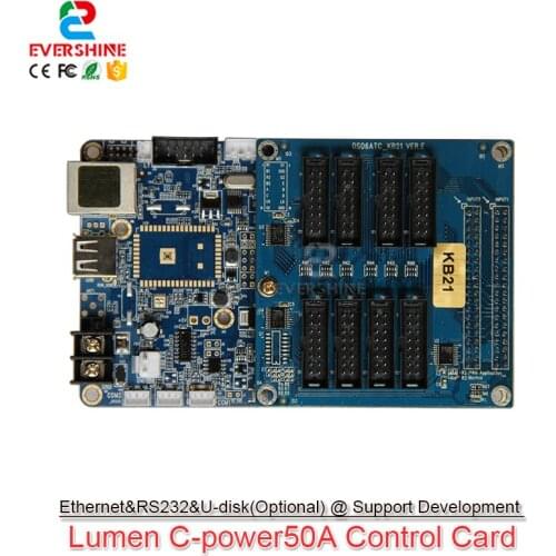 C-Power 5 series full color controller with Serial port TCP TP 4G support external Protocol customized development