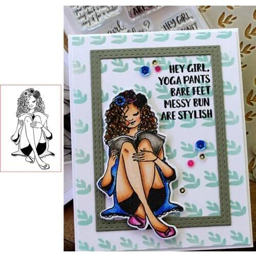Girl Clear Stamps for Scrapbooking Card Making Silicone Craft Stamps Transparent New 2019