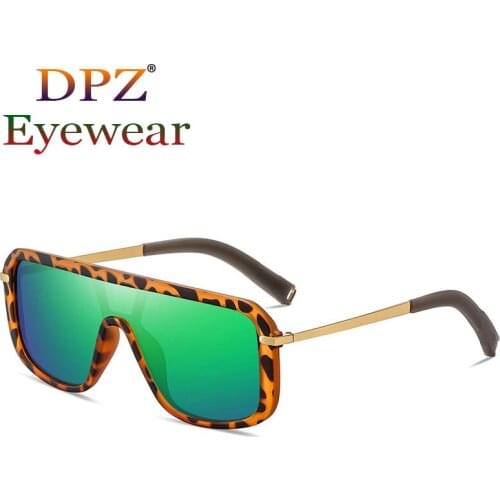 2021 Fashion Cool Shield Style Flat Top Polarized Sunglasses Women Men Vintage Classic Brand Design Sun Glasses Oculos De Sol