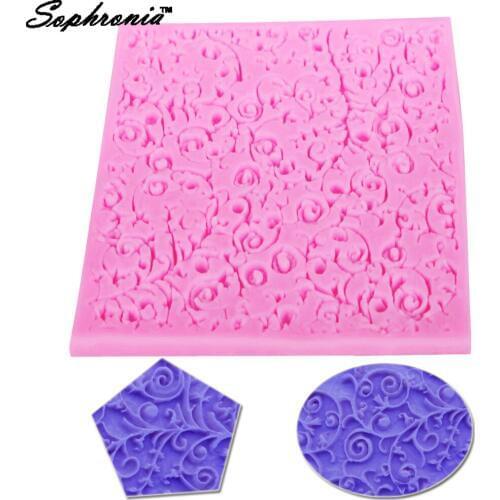 Sophronia New Design Vines Silicone Mat Mold Embossing Fondant Cake Decorating Tools Bakeware Border Mold m332