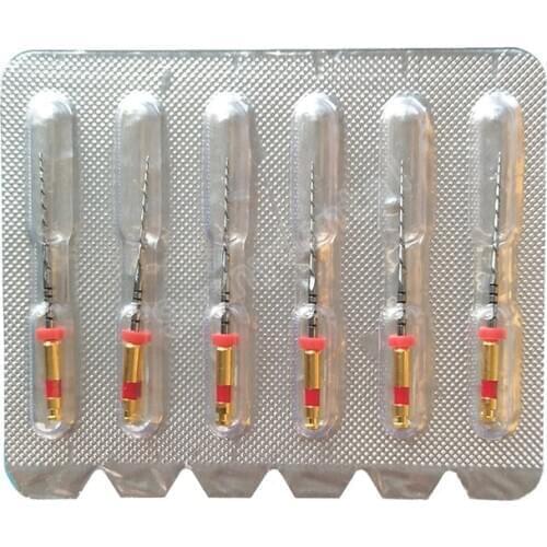 Dental Red Reciprocal Files R25 25mm Reciprocating Dental Rotary Files Only One File Endo NITI File Root Canal Endodontic Files