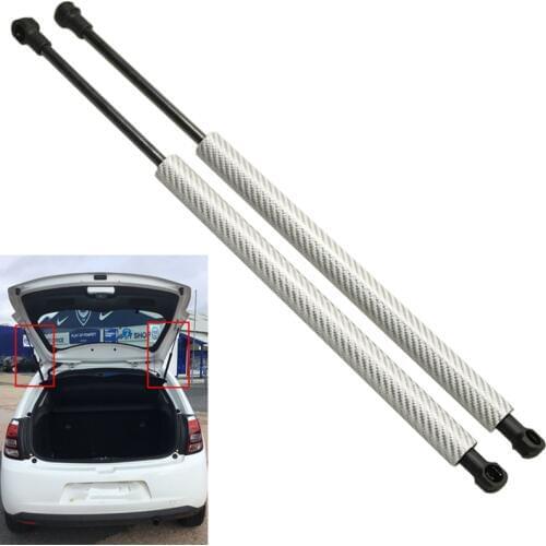 Carbon fiber FOR Citroen C3 hatchback 2009-2016 Auto Rear Trunk Boot Tailgate Boot Lift Supports Gas Struts gas bars dampers