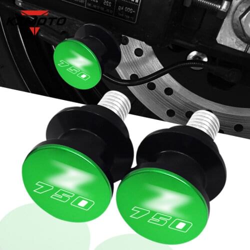 High Quality Motorcycle Swingarm Spools Stand Screws Slider Accessories For Kawasaki Z900 Z 900 Z750 z750 Z750S/R & Laser Logo