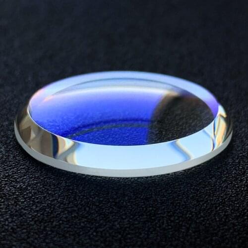 For Seiko Mineral glass double dome With big chamfer 6306-7000/7002-7001 Crystal Watch partl Replacement parts Red AR Coating