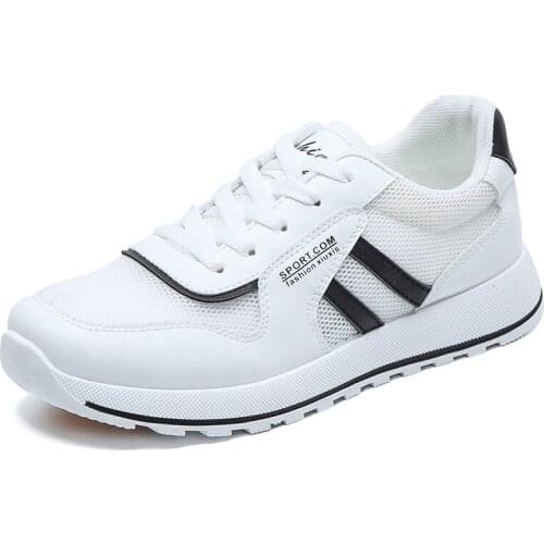 Women Walking Shoes Comfortable Chunky Sneakers Athletic Breathable Slip-on Outdoor Sports Footwear Two Bar Shoes