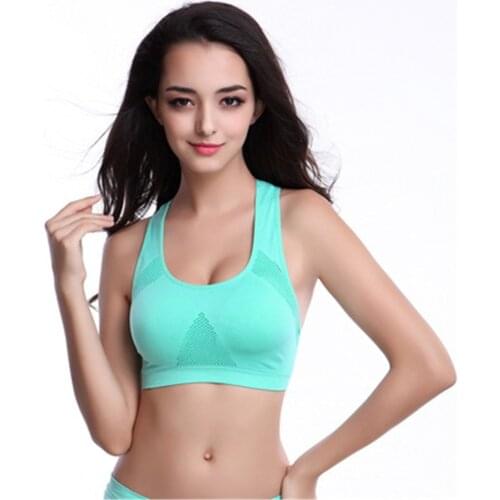 Women Yoga Vest Breathable Gym Bra Backless Sports Top For Fitness Solid Training Vest Quick Dry Running Bra Padded Tops M-XL