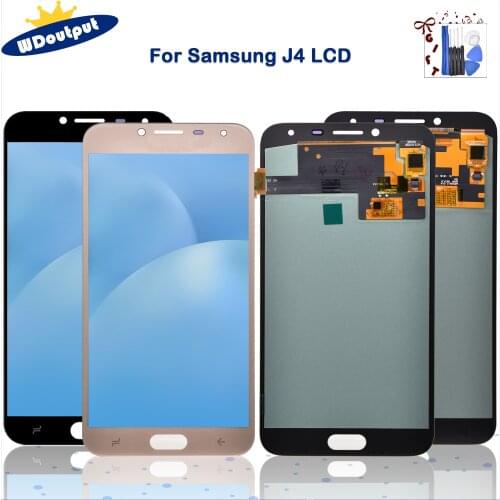Super AMOLED Samsung Galaxy J4 2018 J400 LCD Display Touch Screen Digitizer For J400F J400H J400P J400M J400G Replacement Parts