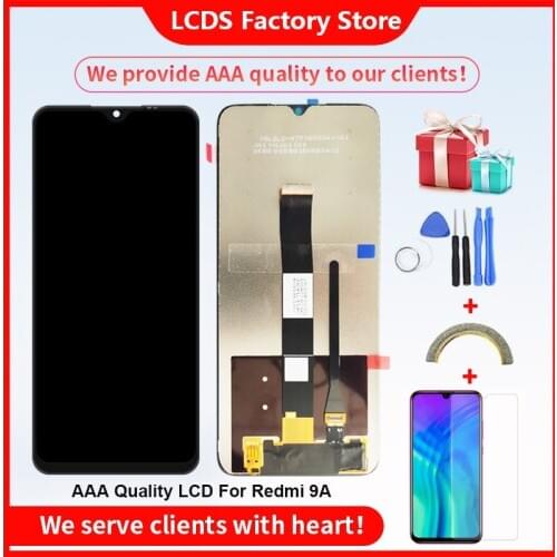 AAA Quality LCD For Xiaomi Redmi 9A LCD With Frame LCD Display Screen For Xiaomi Redmi 9A Screen LCD 10-Touch 1600×720 FHD