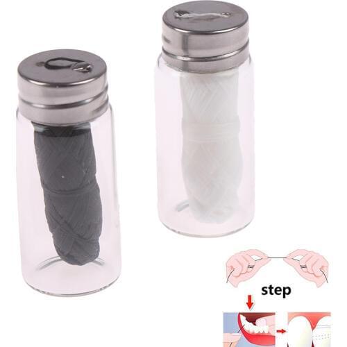 30M Eco-Friendly Dental Flosser Oral Hygiene Teeth Cleaning Wax Bamboo Dental Floss Spool Toothpick Teeth Flosser 2 Colors