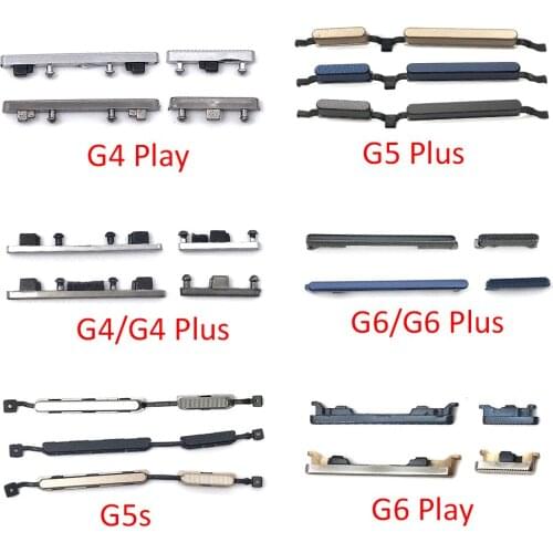 10pcs/lot,For Motorola Moto G4G6 Plusplay Power On Off Volume Side Button Key Flex Cable Replacement Parts Power Side Button