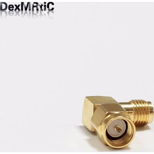 10pcs SMA Male switch SMA female jack RF Coax Adapter convertor right angle goldplated NEW wholesale