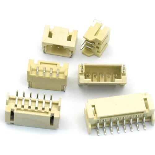 100pcs/Lot PH2.0 SMD SMT Horizontal Socket/Jack Connector 2.0mm 2P/3P/4P/5P/6P/7P/8P/9P/10P