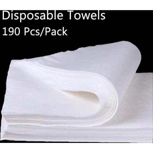 190 Pcs/Pack Disposable Towels Non Woven Fabric Towel Water Absorbent Hand Towel Home Beauty SPA Outdoor Travel Disposable Towel