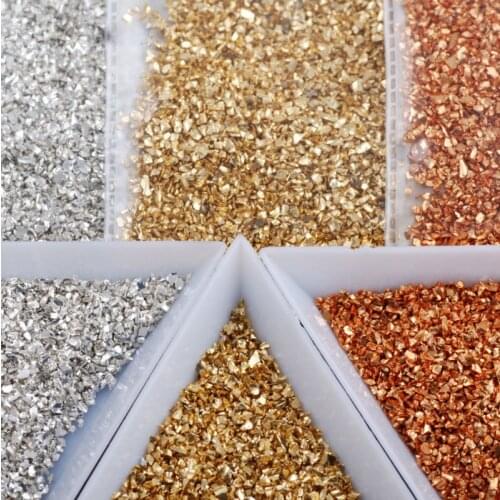 50G/bag of Nail Art Stone Jewelry DIY Electroplated Crystal Glass Irregular Crushed Stone Japanese Nail Art Decoration