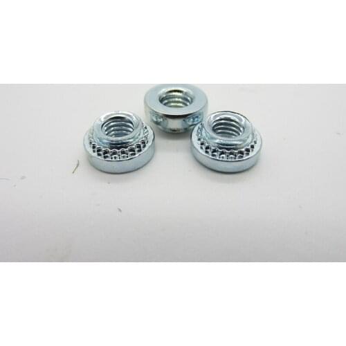 50Pcs M2 M2.5 M3 M4 M5 Slab Thickness 1.0/1.4mm Zinc Plated Rivnut Self-Clinching S Nutsert Press Rivet Nut