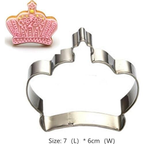 Crown Diamond Cookie Tools Cake Stencil Kitchen Cupcake Decoration Template Mold Cookie Coffee Stencil Mold Baking Fondant