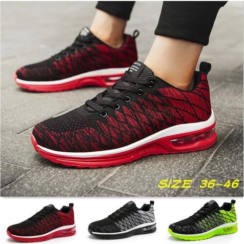 Hot Sale Mens Womens Sports Shoes Breathable Lace-up Running Shoes Air Cushion Unisex Fashion Sneakers