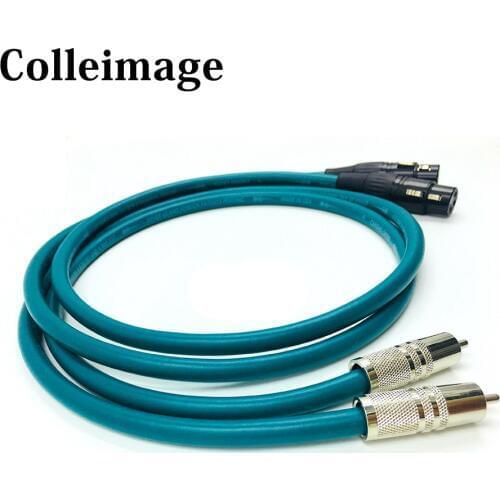 Free shipping Hifi XLR Female to RCA Male Cable High Purity OCC Hifi 2 Rca to 2 Xlr plugs Cable