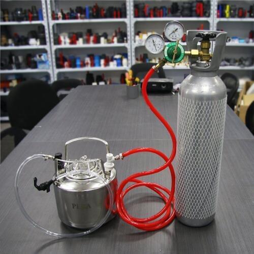 Lock Beer Line Assembly,5/16 Inch Ball Lock Line Assembly, MFL Liquid Disconnect With 5Ft Gas Line for Home Brewing Cornelius Ke