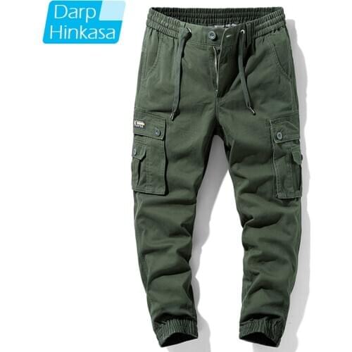DARPHINKASA Men Pants Military Overalls Winter New Tactical Jogger Cargo Pant Men Casual Loose Sweatpant Trousers Men