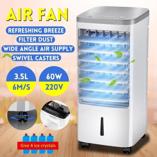 220V Household Air Conditioning Fan Cooling Refrigeration Fan Cold 65W Water-cooled Electric Portable Mini Floor Air Conditioner