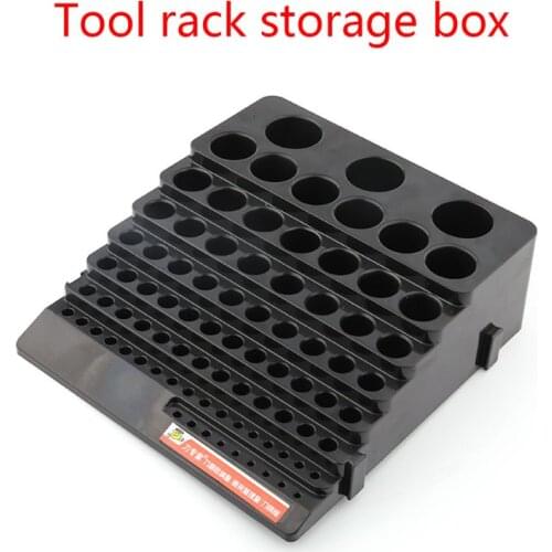 Black Drill Bit Storage Box Milling Cutter Drill Finishing Holder Organizer Case