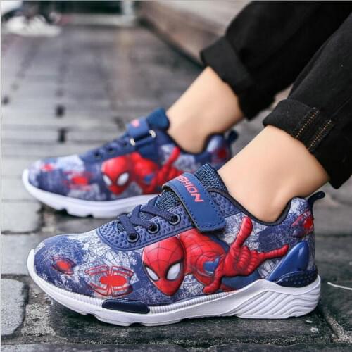 Disney frozen kids Sneakers Spring Autumn boys cartoon Spiderman school student Casual Shoes