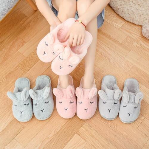 Children slippers Winter home shoes big girls slippers plush indoor slippers women wooden floor slippers soft bottom fashion