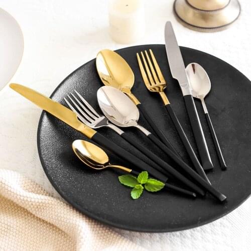Hot sale within 24 hours Knight series304 stainless steel dining table knife table cutlery spoon Western coffee tableware