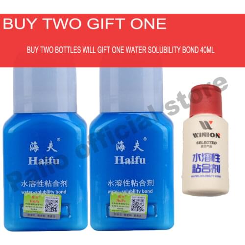 Haifu 300ml inorganic water solubility bond glue adhesive for assemble table tennis rubber and blade to racket