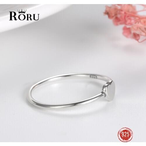 925 Sterling Silver Rings Women Dainty Ring Fine Jewerly Simple Love Heart Ring for Women Fashion Wedding Rings Gift