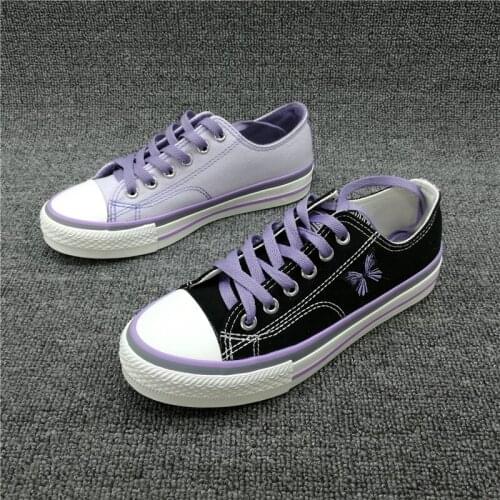 Maggies Walker Women Fashion Spring Casual Shoes Lacing Butterfly Walking Shoes Autumn Platform Canvas Walking Shoes Size 35~40