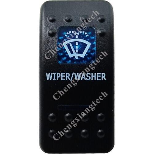 Printed Blue Rocker Switch Cap Wiper Washer for Carling Arb Car Boat Rocker Switch 12v 24v, Cover Only !!! No Switch Base