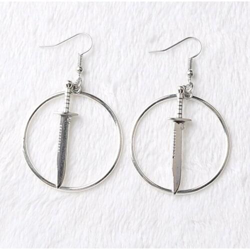 2020 New Saber dagger earrings hoop pendant Gothic Antique Saber jewelry A gift for your girlfriend women classical