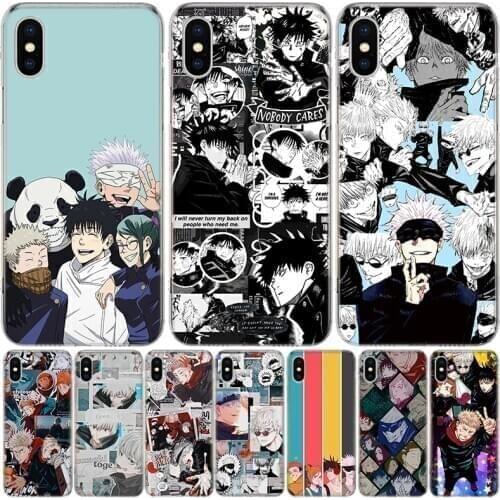 New jujitsu Kaisen animation Phone Case For Iphone 11 12 Mini Pro XS Max XR X 8 7 6 6S Plus SE 2020 5 5S SE Cover Shell Coque