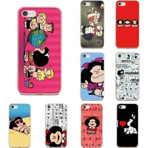 For Samsung Galaxy Note 10 Plus 3 4 5 6 8 9 A3 A5 A7 2015 2016 2017 Transparent Soft Cases Covers Mafalda Simple Design