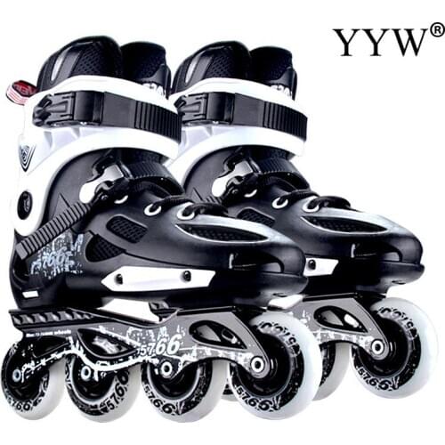 Black White Inline Skates Professional Adult Roller Skating Shoes Free Skating Adult Roller Skating Shoes Good As Seba Patines