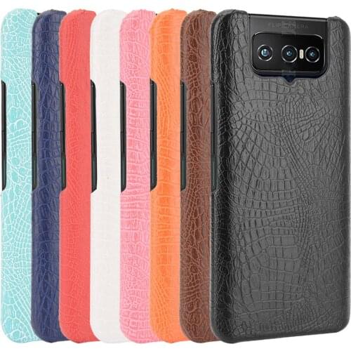 For Asus Zenfone 6 6Z ZS630KL Luxury Crocodile Skin Back Phone Case For Asus Zenfone 7 ZS670KS 7 Pro ZS671KS Back Cover Case