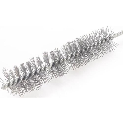 Hot Sale 5pcs/10pcs 2.5cm Diameter Wire Tube Brush Steel Wire Cleaning Brush 30cm Total Length Metal Handle Hand Tool