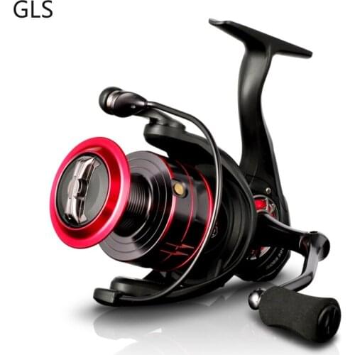 GLS Brand 1000 2000 3000 4000 5000 6000 5+1BB Fishing Coil Smooth Exquisite Metal Spool 5.2:1 Spinning Wheel