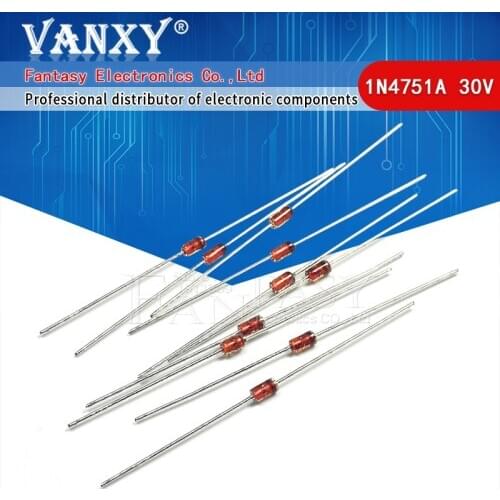 100PCS 1W 30V 1N4751A 1N4751 DO-41 Zener diode