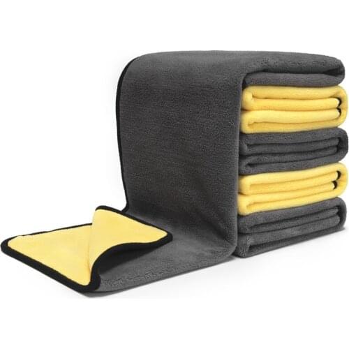 Upgrade 60x30cm Thick Plush Car Wash Cloth Microfiber Towel Super Absorbent Car Detailing Clean Accessories Auto Care Dry Towels